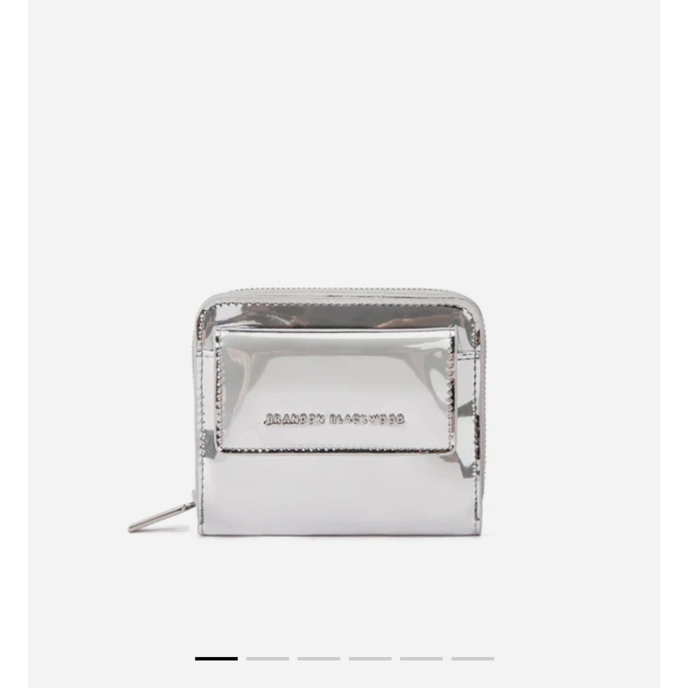 Brandon Blackwood Shiny Silver Wallet